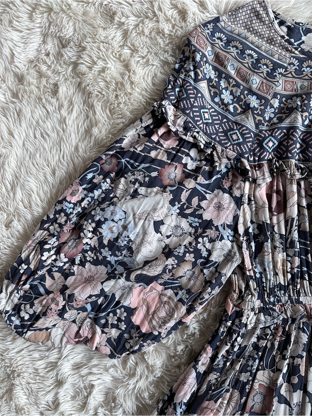 Spell & the Gypsy Amethyst Play Dress in Nightfall Print Boho Size M - Picture 5 of 15
